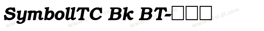 SymbollTC Bk BT字体转换